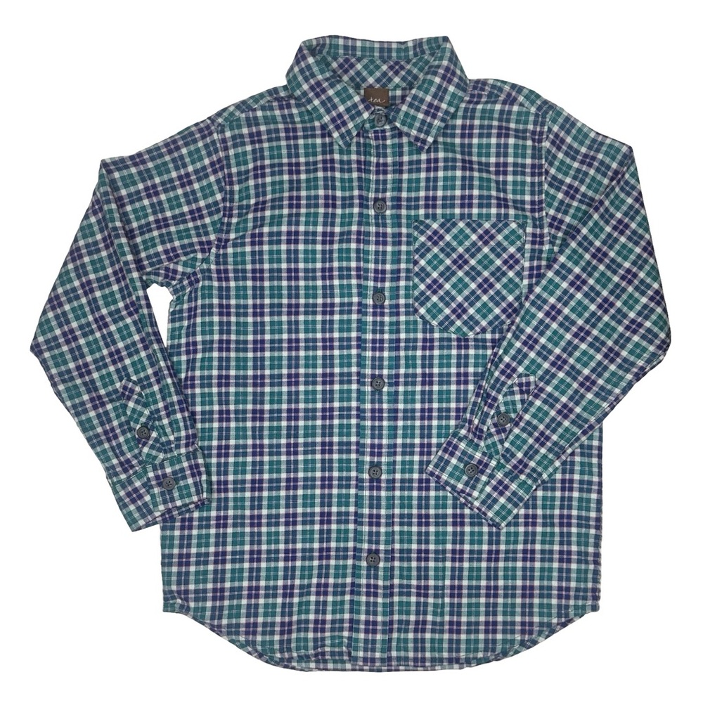 Tea Collection Plaid Button Up Shirt